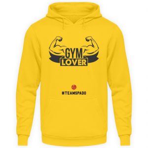 Felpa gialla gym lover - Felpa con cappuccio Unisex-1774